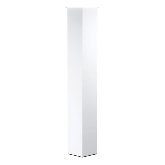 Table leg, square - TBLLEG-SQUARE-100MM-ALU-WHITE-MATT-705MM