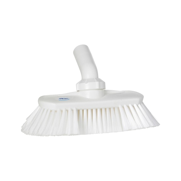 Waschb&uuml;rste mit Drehgelenk und Wasserdurchlauf - WASHBURST-GLK-WEICH/GESPLISST-240MM-WEIS