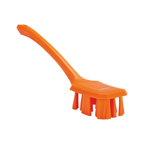 Handb&uuml;rste mit langem Griff Ultra Safe Technology - HNDBURST-GRF-HART-L395MM-ORNG