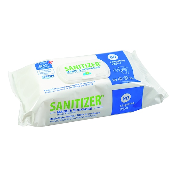 LINGETTES DESINFECTANTES SANITIZER