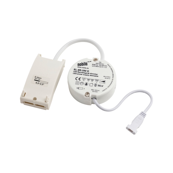 LED-Trafo 350mA zum Einbauen - TRAFO-LED-350MA-5-8W-DIMMBAR