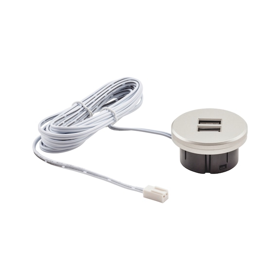 USB-Doppelsteckdose 24V - STEDO-TI-USB-DOPPELSTECKDOSE-24V-EDELSTF