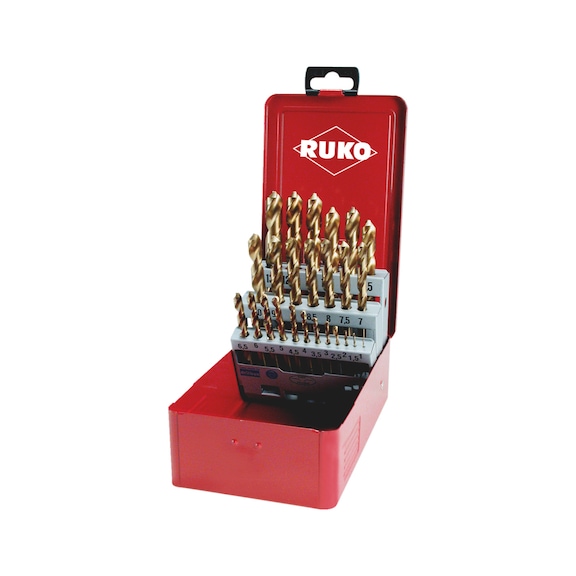 Spiraalboor, metaal, assortiment/set 25-dlg Ruko 250215T HSS-G DIN 338