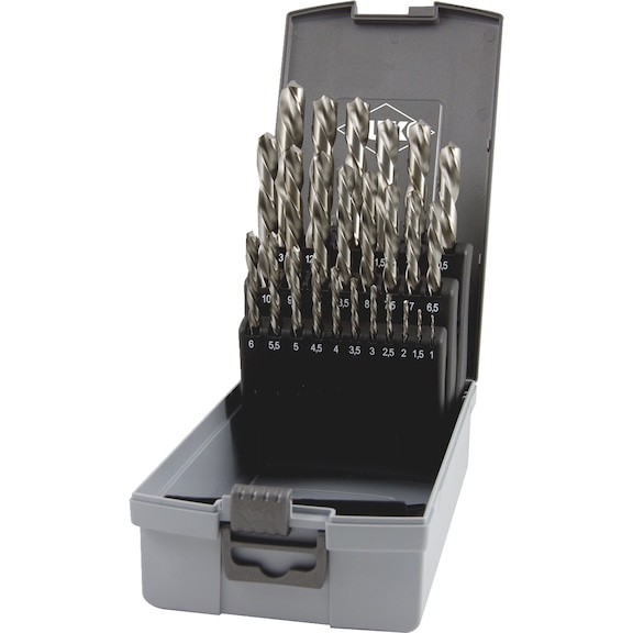 Twist drill HSS-G DIN 338 sort 25pcs 214215Li Ruko - DRL-RUKO-214215LIRO-DIN338-(1-13)-0,5