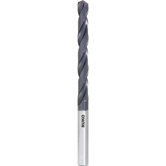 Solid carbide metal twist drill bit Ruko DIN 338 type N TiAlN