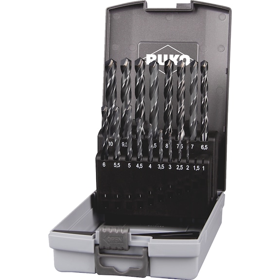 Twist drill bit, metal assortment/set 17&nbsp;pieces Ruko 815214C SC DIN 338 - DRL-RUKO815214CRO-DIN338-TECRONA-(2-10)