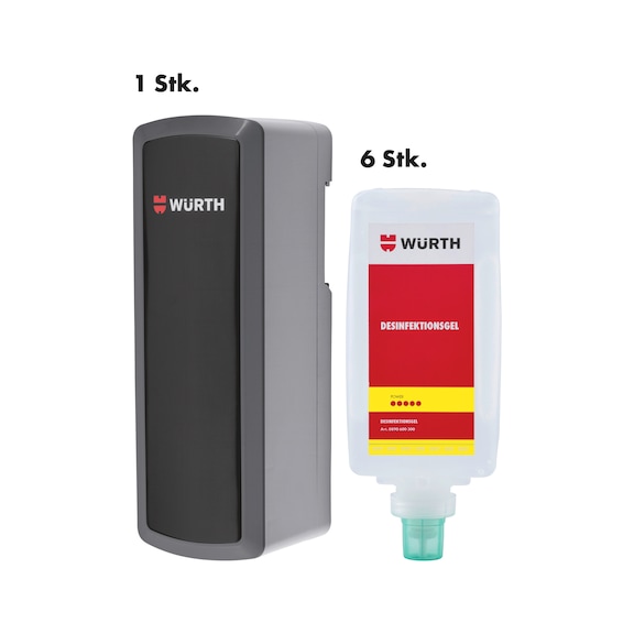 Disinfectant dispenser set touchless 7 pieces - DISINF-SET-CONTACTLESS-7PCS