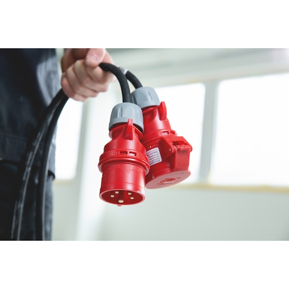 Presa Da Incasso Industriale CEE 400V 32A 4 Poli Obliqua, IP44, Per Cantieri E Industria