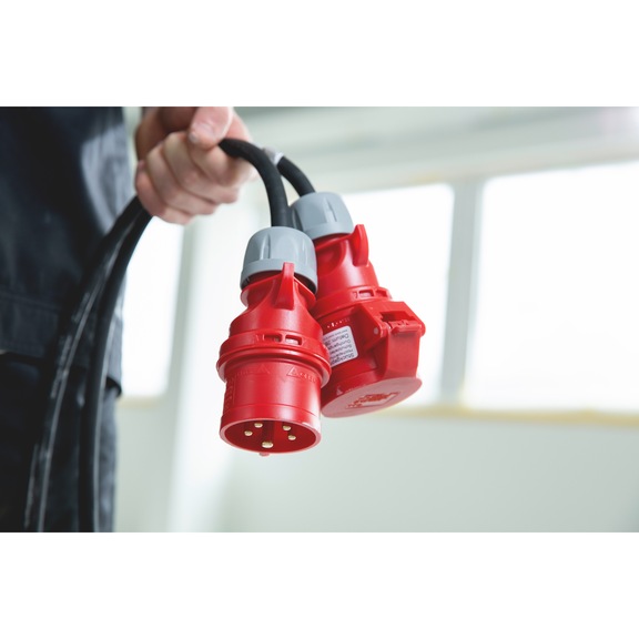 Presa Da Incasso Industriale CEE 400V 32A 4 Poli Obliqua, IP44, Per Cantieri E Industria