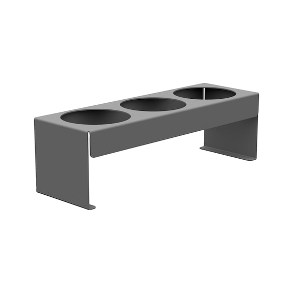 Flaschenhalter OrgaAer - FLASHHALT-F.BUERO-SILBRGRAU