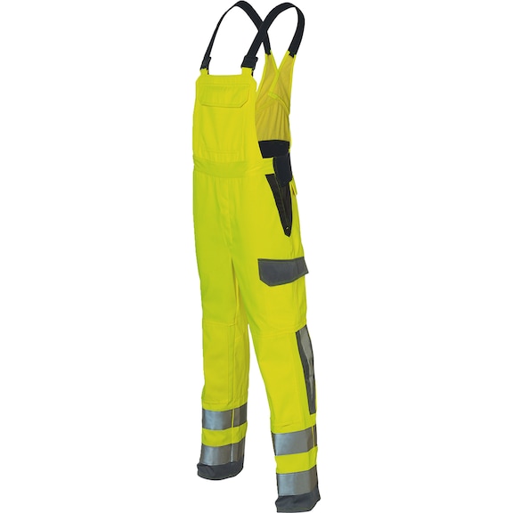 High-visibility work dungarees Kübler Protectiq High Vis 3393 8345