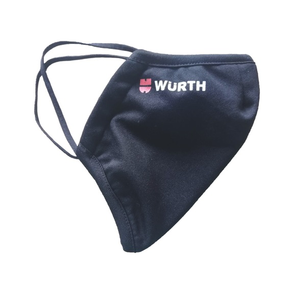 Washable and reusable barrier mask - FCEMASK-WASHABLE-COTTON-BLACK-2PCS