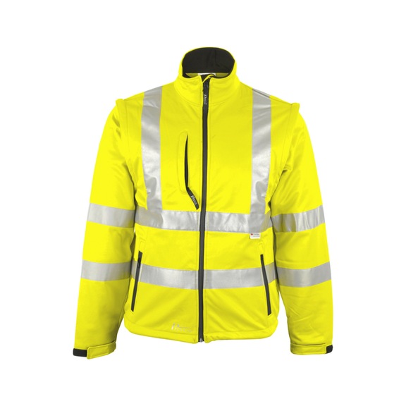 High-visibility jacket Asatex 8060 Prevent® high-visibility softshell jacket - JAC-ASATEX-PREVENT-8060G-S