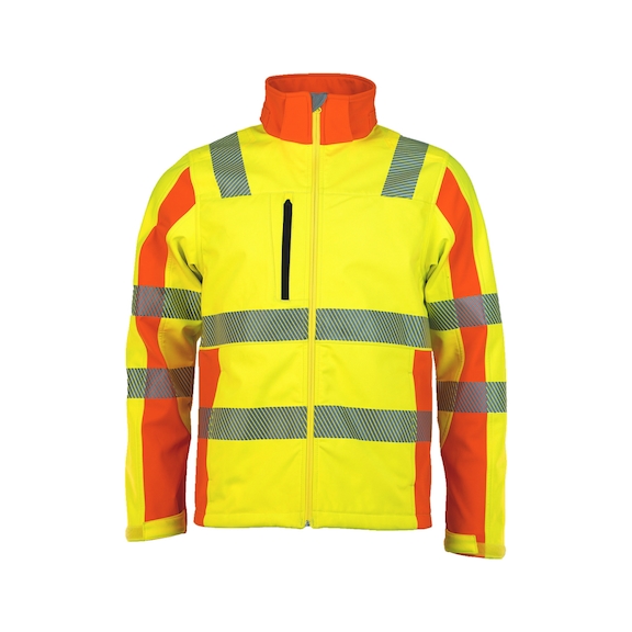 High-visibility jacket Asatex PTW-DS Prevent® Trendline softshell jacket - JAC-ASATEX-PREVENT-PTW-DS-79-S