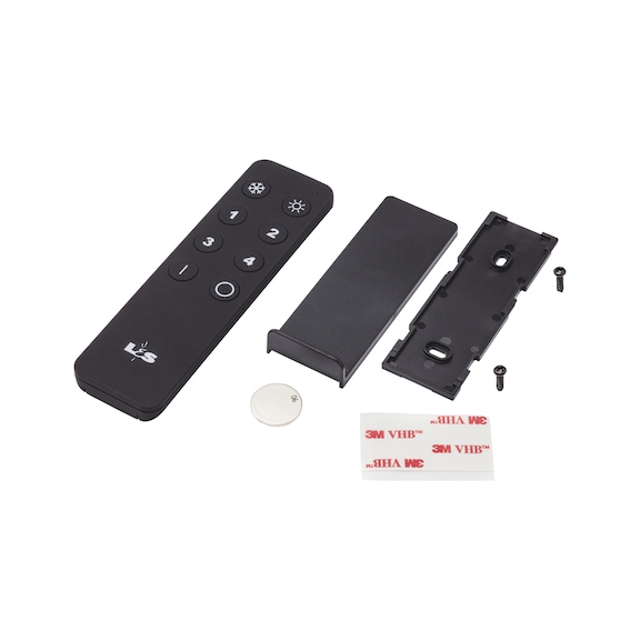 4-channel remote control - SWTCH-EL-4C-REM-CONT-LED-T-12-3-EW-BLACK