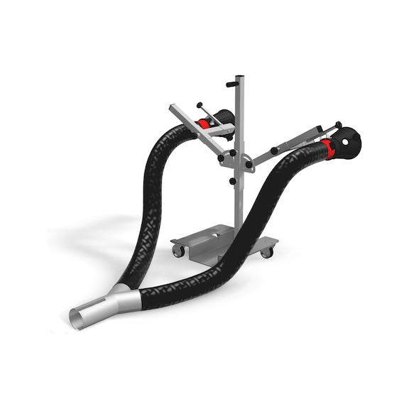 Accessorio aspirazione gas di scarico per scarichi doppi