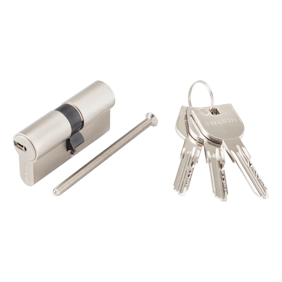 Profil-Doppelzylinder W6X - PRFLZYL-W6X-DP-6STI-VS-(NI)-BS-30X30MM