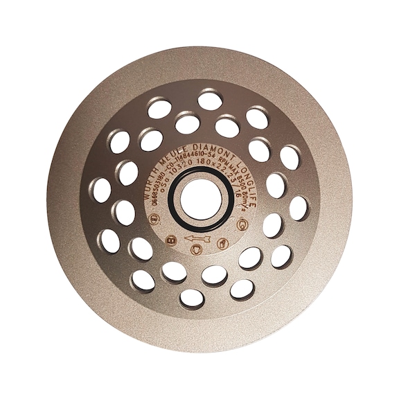 Meule diamant anti-vibratile - MEULE DIAMANT LONGLIFE 180 MM