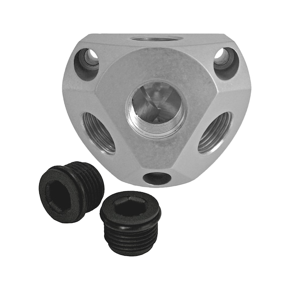 Compressed air piping system Aluminium wall outlet