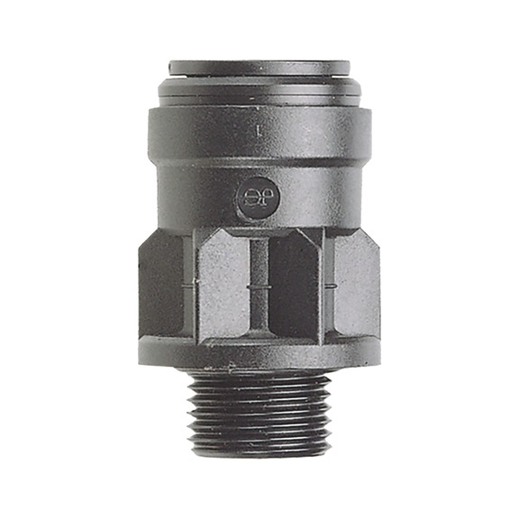 Compressed air piping system Screw connector, plastic, straight