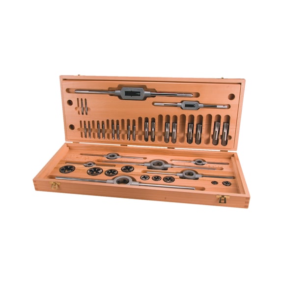 Kit/jeu de filières de coupe Ruko Coffret tarauds et filières HSS DIN 2181 35 pièces - HNDTAP-RUKO-245073-HSS-35PCS