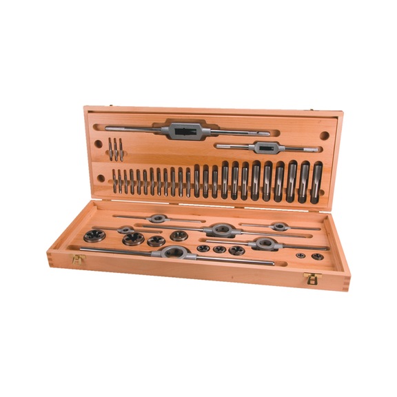 Kit/jeu de filières de coupe Ruko Coffret tarauds et filières HSS DIN 352 44 pièces - HNDTAP-RUKO-245072-HSS-44PCS