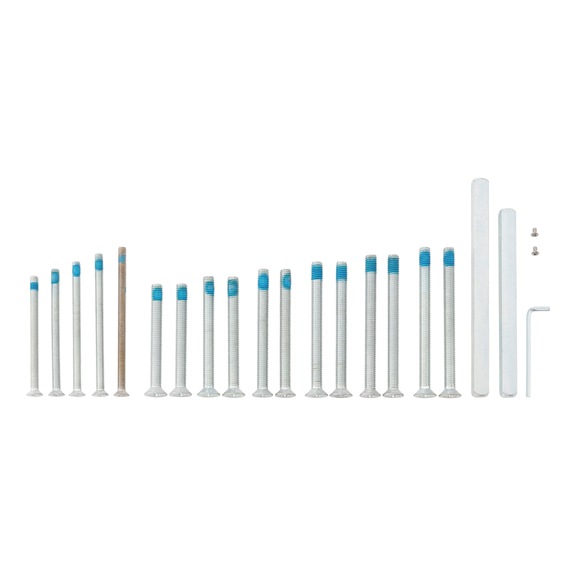 Befestigungssets f&uuml;r Schutzbeschl&auml;ge - BEF-SET-F.SBS-D/D-ES1-70-92MM