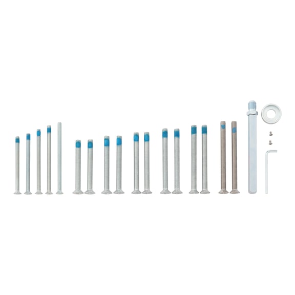 Kits de montage Pour ferrures pour porte de s&eacute;curit&eacute; - MNT-SET-F.SDF-CH/PLATE-ES1-70-92MM