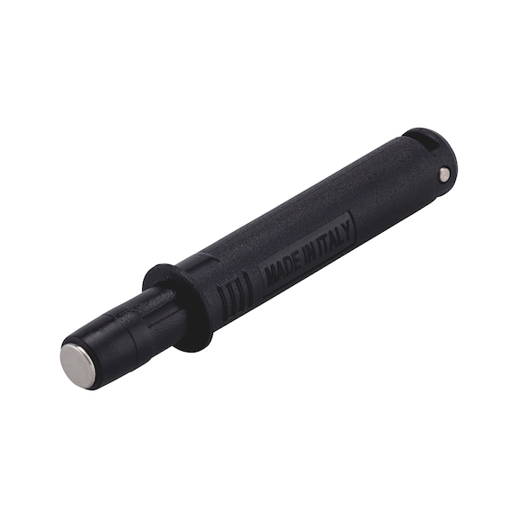 Short magnetic push latch - AY-PRESS-MAGNET-CLOSER-HNGE-SHORT-BLACK