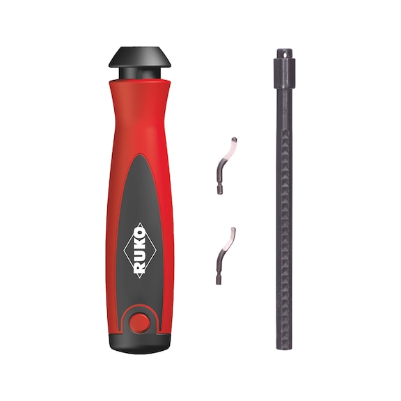 Assortiment/jeu d'ébavureurs Ensemble ébavureur Ruko 107003 Unigrat B 4 pièces - DEBURTL-RUKO-107003-SET-B