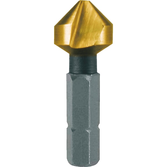 Fraise conique HSS Embout Ruko TiN 90° "court"