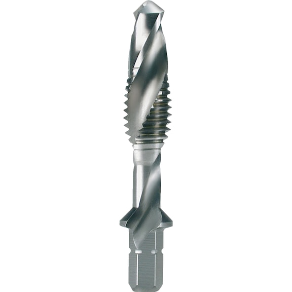 Machine screw tap, combined Ruko bit "short" HSS plain