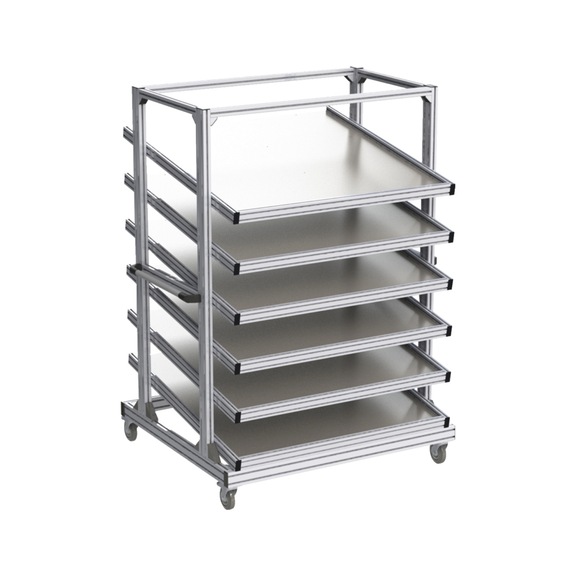 Regalwagen mit Fachboden - WAPS-REGALWAGEN-1230MM-6FACHBOEDEN