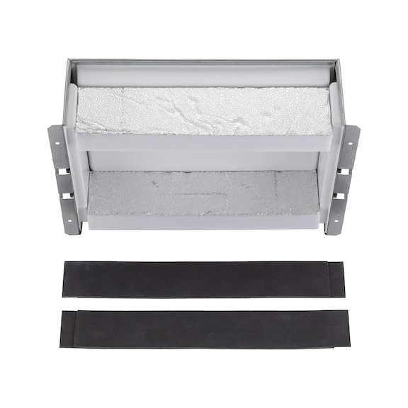 Cable box with foam strips - CBLBOX-LONG-THREESIDED-WC-80X335X270MM