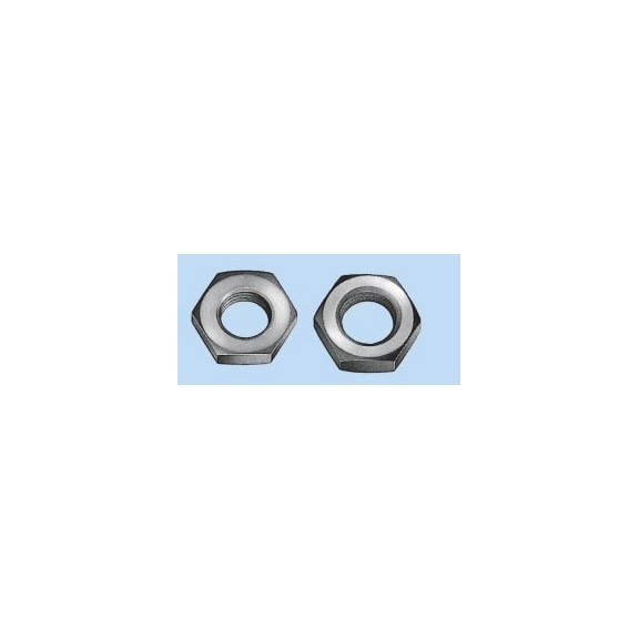 Pipe nut with pipe thread DIN 431, A2 stainless steel, plain - NUT-PIP-PIPTHR-DIN431-A2-B-WS31-5/8IN