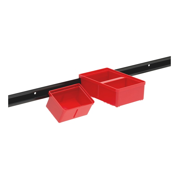 Lot de 4 supports de montage pour boîte en plastique - Couleur blanche - Support d'extrémité de rail pour rail de rail de 25 mm ou mini stores avec un