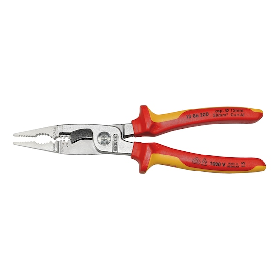 Pince Isolée VDE TOTAL - 200mm - Chrome Vanadium - Pour électriciens Et Bricolage