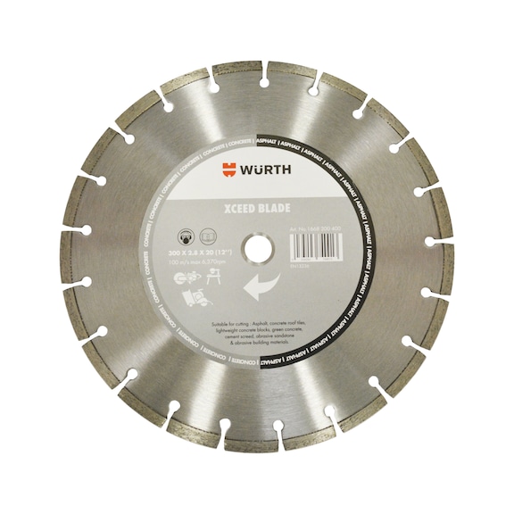 Diamond cutting disk for asphalt - XCEED DIAMOND BLADE 300MM