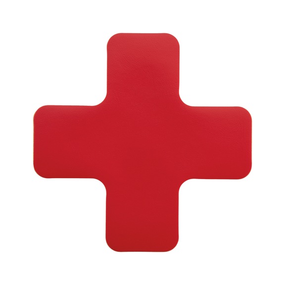 Heavy Duty floor marking, cross - FLRMRK-(CROSS-SHAPE)-HD-RED