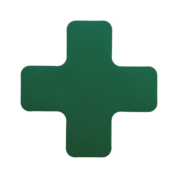 Heavy Duty floor marking, cross - FLRMRK-(CROSS-SHAPE)-HD-GREEN