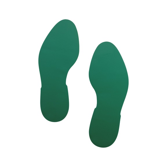 Marquage au sol pour usage intensif Empreinte de pas - FLRMRK-(FOOTPRINT-SHAPE)-HD-GREEN-PAIR