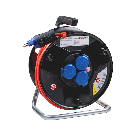 Avvolgicavo in materiale plastico N07V3V3-F 3G1,5 mm² IP55