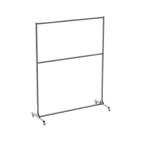 Workstation for WAPS HygieneFlex MOBILE LIGHT - WAPS-HYGIENEWND-MOBL-L-Q-1580X550X1900MM