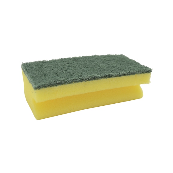 Cleaning sponge - CLNSPNG- YELLOW/GREEN-15X7X6CM