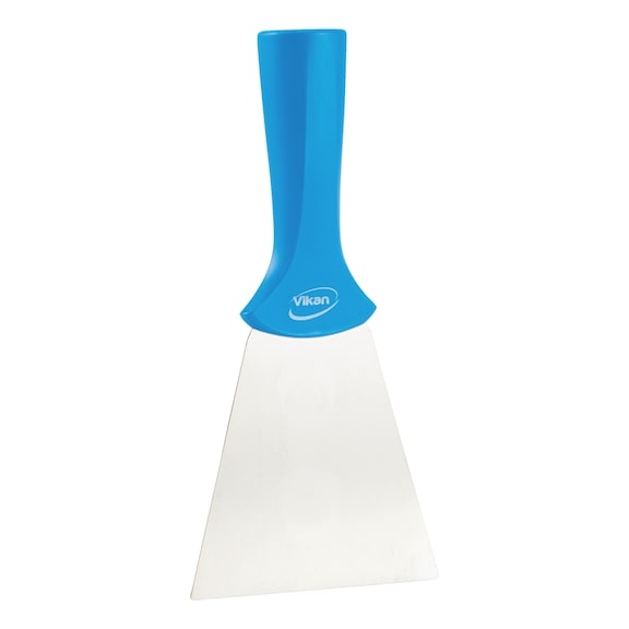 Schaber mit Edelstahlblatt f&uuml;r Stiele - SCHAB-STLMODELL-EDSTBLA-L100MM-BLAU