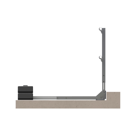 PLUS railing post for Würth railing system/edge protection system - RLNGPOST-PLUS-G717