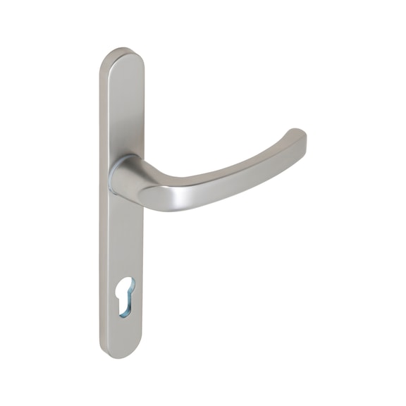 AL 900 door handle on inner plate With CK punch - DH-ALU-AL900-INSIDE-H-CK-92-8-216-F9/(A2