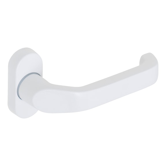 Türdrücker AL 920 - TD-ALU-AL920-OVAL-ROS-L/R-WEISS-RAL9016