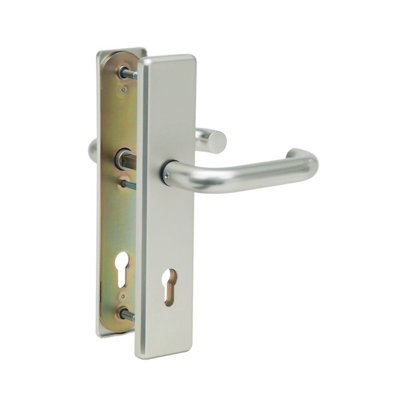 Ferrure pour porte de sécurité en aluminium S 33 - SBSALUS33ES1DDPZ72-11F2/NEUSILBER