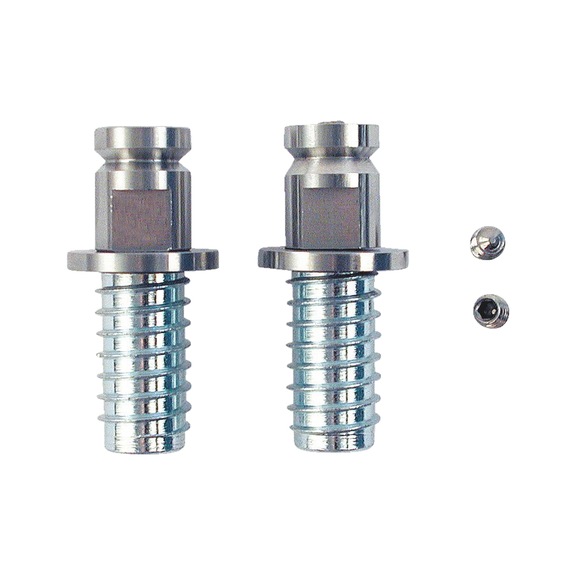 Mounting kit for stainless steel pull handle, type A/wood - MNTKIT-PULHNDL-A-WO-1SIDE/HIDDEN